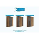 Ver imagem 2 de Quarto Completo Casal Guarda Roupa 4 Ptas Buriti + Cômoda Marabá Grafite S. Andirá