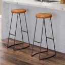 Ver imagem 2 de Kit Cozinha Industrial Prateleira e 2 Banquetas Selena Madeira