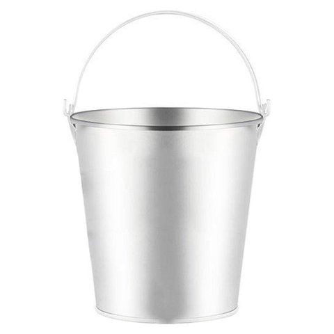 Balde De Gelo Para Cerveja Em Metal Galvanizado 7,6 Litros