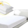 Capa Colchão Solteiro Imp + 2 Capas Travesseiro Impermeável - 2