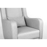 Poltrona de Amamentação com Balanço Encosto Alto Linho Cinza - Lahome Decor - 2