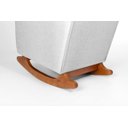 Ver imagem 5 de Poltrona de Amamentação com Balanço Encosto Alto Linho Cinza - Lahome Decor