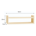 Ver imagem 4 de Prateleira de Mdf para Parede Quarto Criança Bebê Brinquedos:bege