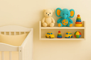 Ver imagem 3 de Prateleira de Mdf para Parede Quarto Criança Bebê Brinquedos:bege