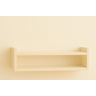Prateleira de Mdf para Parede Quarto Criança Bebê Brinquedos:bege - 2
