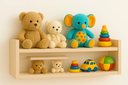 Ver imagem 1 de Prateleira de Mdf para Parede Quarto Criança Bebê Brinquedos:bege