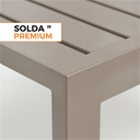 Ver imagem 5 de Mesa Lateral Alumínio Ripado Piscina Jardim 80x60x35 Nossakasa