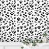 Papel de Parede Animal Pegadas e Ossinhos Pretos Gh Papel de Parede 2,5m - 2