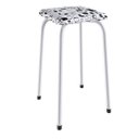 Ver imagem 6 de Conjunto Mesa e 4 Bancos Estofados Verona Branco/Preto