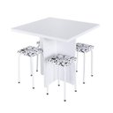 Ver imagem 2 de Conjunto Mesa e 4 Bancos Estofados Verona 