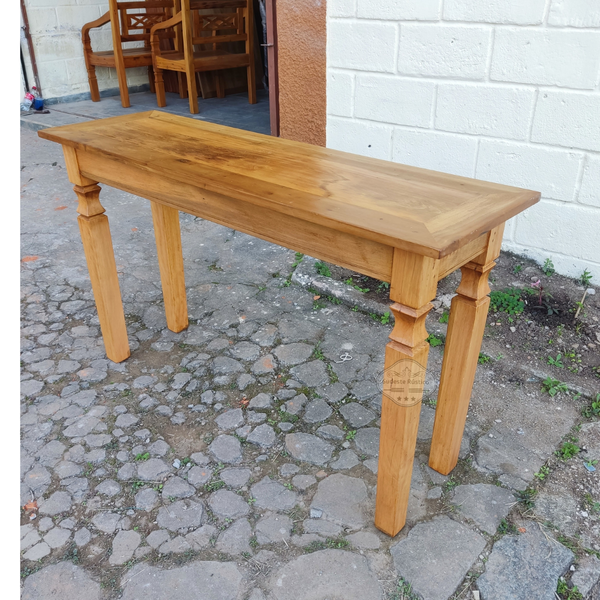 Ver imagem 4 de Mesa em madeira 130 x 40 em demolição Sudeste Rústico