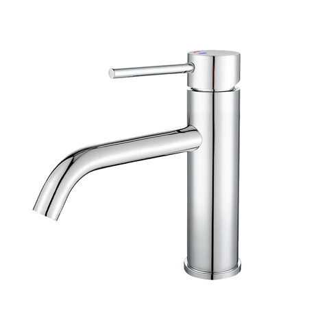 Torneira Misturador Monocomando Água Quente e Fria Bica Baixa para Banheiro - Cromado - Dp4201