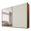Ver imagem 4 de Guarda Roupa Samara 2 Portas Flutuantes 100 MDF com 01 Espelho - Móveis Europa