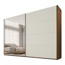 Ver imagem 1 de Guarda Roupa Samara 2 Portas Flutuantes 100 MDF com 01 Espelho - Móveis Europa