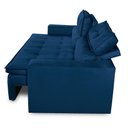 Ver mais imagens de Sofá Retrátil e Reclinável 2 Lugares com Molas 1,50m Vanessa Suede Azul Rover & Beato