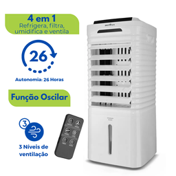 Climatizador Ar Frio 4 em 1 Ventilador Umidificador Controle - 1