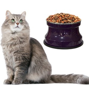 Comedouro Alto Gatos Alumínio Gastrobel - Roxo Pigmentado