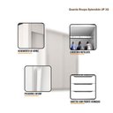 Ver imagem 3 de Guarda Roupa Solteiro Splendido 2 Portas com Cômoda Primordial Max 4 Gavetas Branco Absoluto Semi