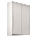 Ver imagem 2 de Guarda Roupa Solteiro Splendido 2 Portas com Cômoda Primordial Max 4 Gavetas Branco Absoluto Semi