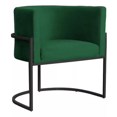 Poltrona Decorativa P/ Sala de Estar e Outros Ambientes Base de Metal