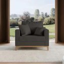 Ver imagem 5 de Kit 02 Poltrona Decorativa Beny Pés Base em Madeira Suede Cor:preto