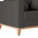 Ver imagem 3 de Kit 02 Poltrona Decorativa Beny Pés Base em Madeira Suede Cor:preto