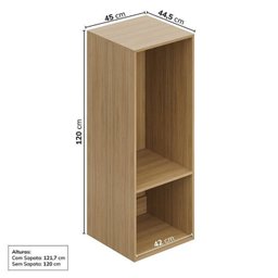 Módulo 45x120 3 Gavetas 1 Porta Frame Cabecasa madeiramadeira - 4