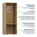 Ver imagem 7 de Módulo 45x120 3 Gavetas 1 Porta Frame CabeCasa MadeiraOriginals Bege/Acácia/Arenas