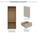 Ver imagem 3 de Módulo 45x120 3 Gavetas 1 Porta Frame CabeCasa MadeiraOriginals Bege/Acácia/Arenas