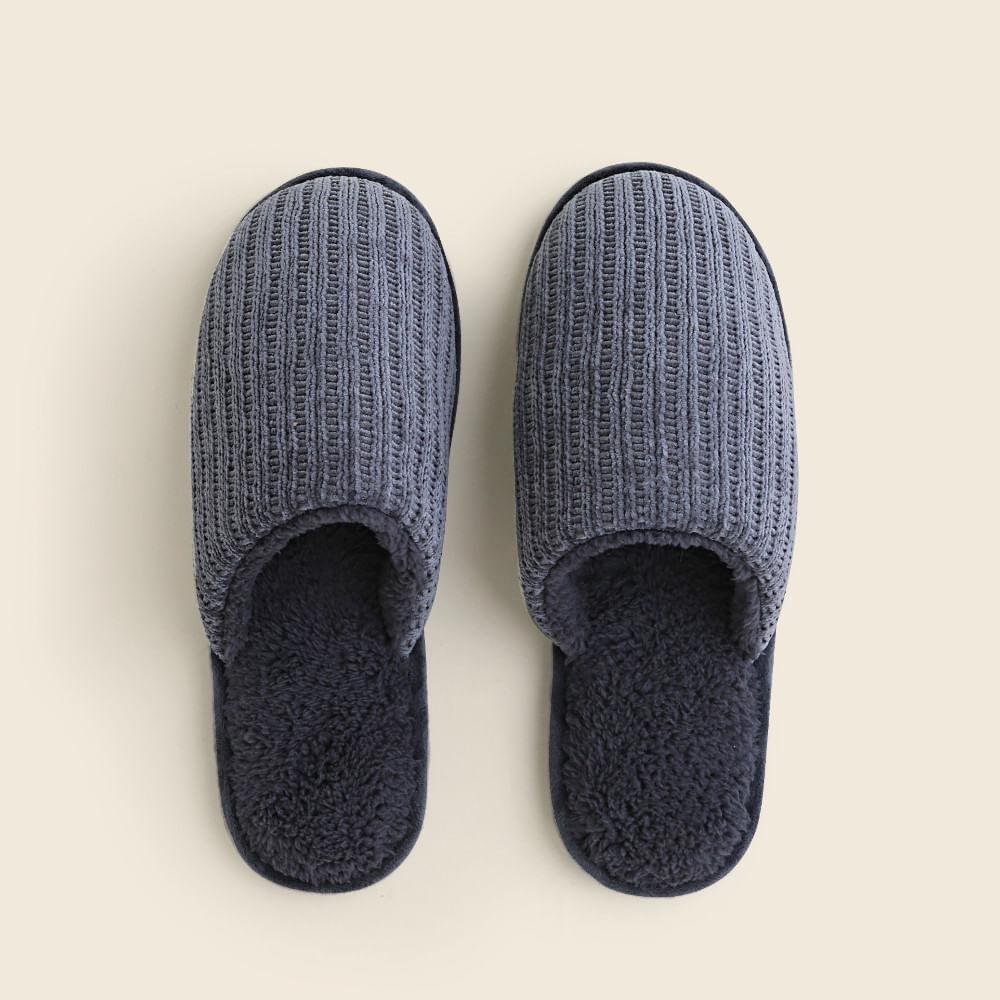 Pantufa Chenille Cinza - A\casa Pantufa Chenille 39x40 - A\casa