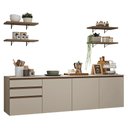 Ver imagem 2 de Armário de Cozinha Completa 240cm Suspensa Crema Nice Madesa 10