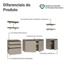 Ver imagem 4 de Armário de Cozinha Completa 240cm Suspensa Crema Nice Madesa 10