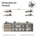 Ver imagem 3 de Armário de Cozinha Completa 240cm Suspensa Crema Nice Madesa 10