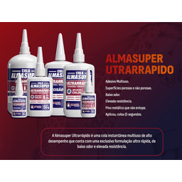 Adesivo Instantâneo 100g Almasuper Ultrarrápido Aep401 Almaflex - 2