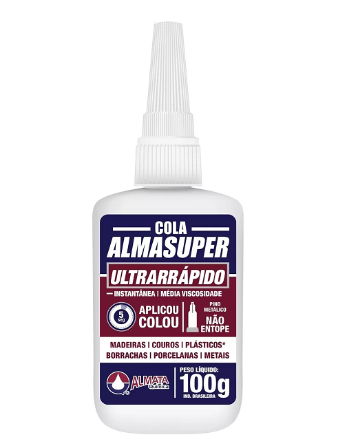 Adesivo Instantâneo 100g Almasuper Ultrarrápido Aep401 Almaflex - 1