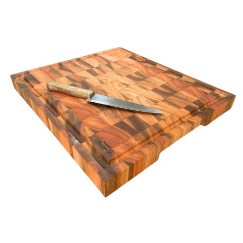 Tábua para Churrasco Invertida com Faca Kort 45x40cm