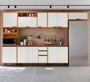 Ver imagem 1 de Cozinha Completa Modulada 6 Peças 340cm Ravena Poliman Móveis