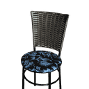 Ver imagem 4 de Conjunto 4 Cadeiras Preta para Cozinha Hawai Café com Assento Estampado:floral Preto