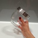 Ver imagem 4 de Pote Hermético de Vidro 600ml Transparente 12x12x12cm Mantimentos Cozinha Tampa