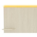 Ver imagem 4 de Cabeceira Extensível Ripado com Led Requinte Off White - Gelius Móveis