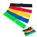 Ver imagem 1 de Lux Kit 5 Faixas Miniband Elástico de Resistência em Látex para Exercícios e Reabilitação