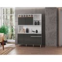 Ver imagem 2 de kit Para Cozinha 1,30 Cm Alice - Branco/ Cinza