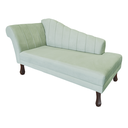 Ver imagem 5 de Recamier Divã para Sala Cecilia Pés Retro Tabaco 1.60cm Veludo Acqua - Incasa Decor