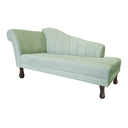Ver imagem 3 de Recamier Divã para Sala Cecilia Pés Retro Tabaco 1.60cm Veludo Acqua - Incasa Decor