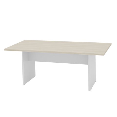 Mesa de Reunião para Escritório 2mx1m Tampo 40mm Netmobil - Dubai/branco