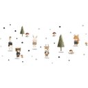 Ver imagem 3 de Adesivo de Parede Animais da Floresta em Aquarela Adesivos Primeiro Quarto 1 Cartela