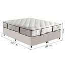 Ver imagem 3 de Cama Box Baú Casal King Colchão Molas Ensacadas Gazin com Pillow Veneza