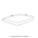 Ver imagem 5 de Colchão Casal Espuma D45 138x188x23cm One Face Black