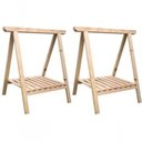Ver imagem 1 de Kit 2 Cavaletes Dobraveis Madeira Pinus 80cm
