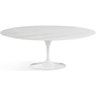 Mesa Jantar Saarinen Oval Mármore Espirito Santo Base Branca 198cm - 62649 - 1